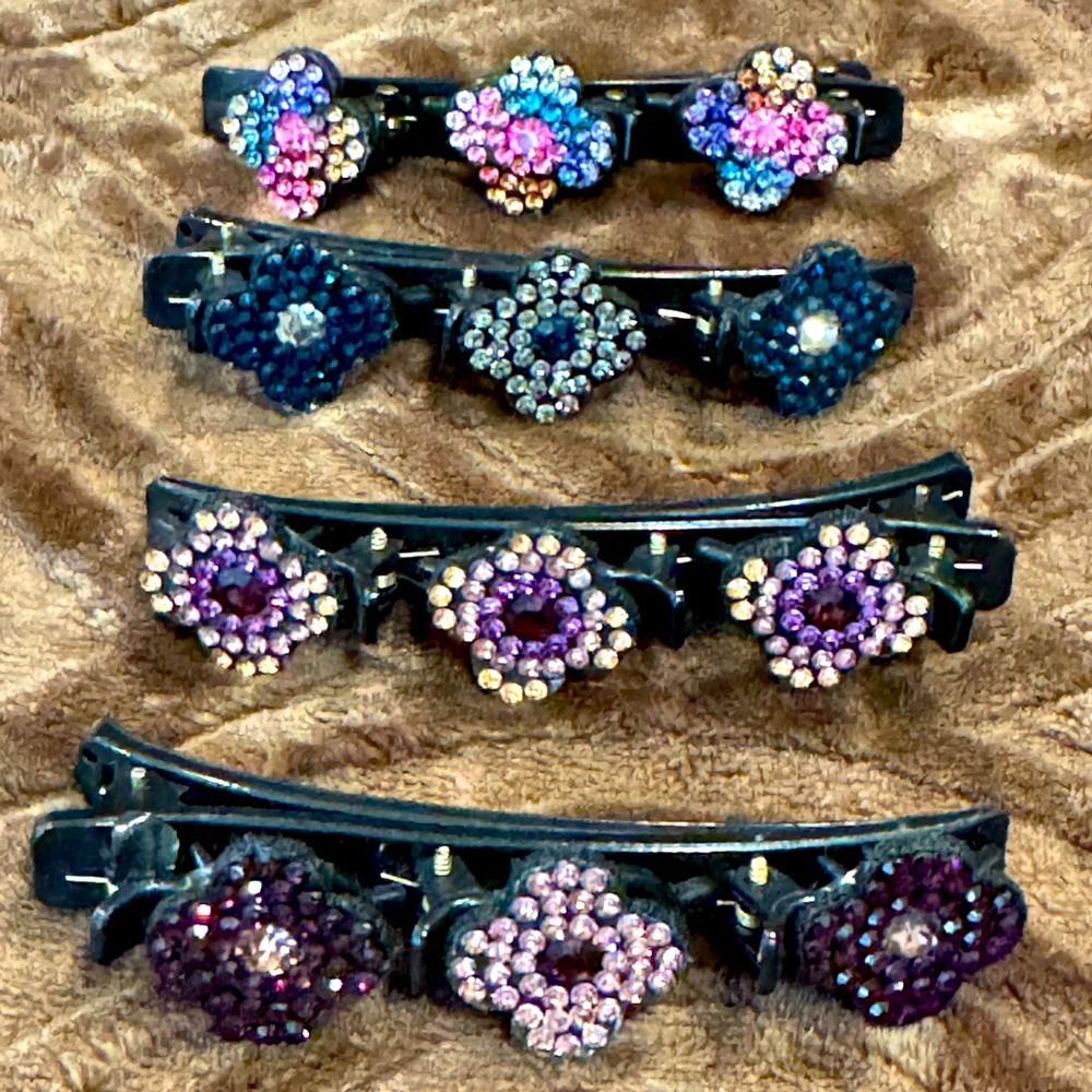 Unbranded Floral Hair Clips set of 4